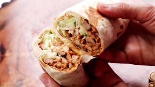 Spicy Chicken Wrap,Tortilla Wrap Recipe By Recipes Of The World