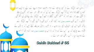 Sahih Bukhari # 65