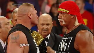 Brock Lesnar crashes Hulk Hogans birthday celebration