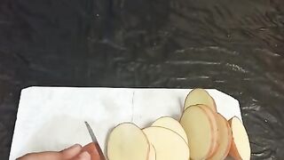 Alo ki katlian bnny ka tariqa.