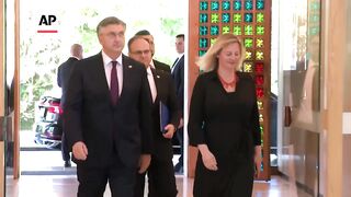 Croatia's conservative leader Plenkovic appointed as prime minister-designate for third term.