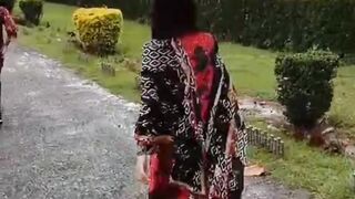 Walk in rain