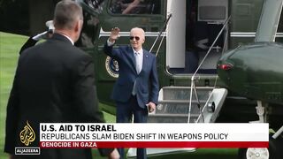 US aid to Israel_ Republicans slam Biden shift in weapons policy.