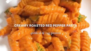 Delicious Food : Creamy Roasted Red Pepper Pasta