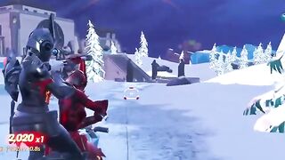 Two lightsabers on a bike in Fortnite.