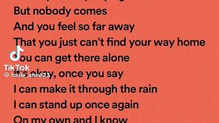 Through the rain by Mariah Carey