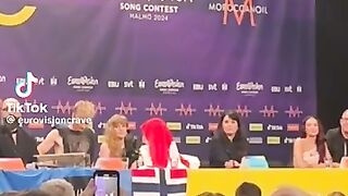 Reporter at Eurovision asks 20yr old Eden Golan if her presence is making everyone unsafe.