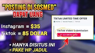 MAKE MONEY ONLINE : DAPAT UANG HITUNGAN DETIK, Hanya Dengan Posting Video Di TIKTOK - Cara Dapat Uang Dari Internet.