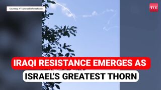 Iraqi  Resistance Unleashes Havoc: Bombs Israeli Combat Fighter Base | Watch