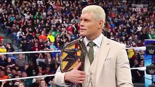 Logan Paul confronts Cody Rhodes - WWE SmackDow