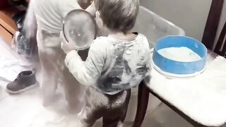 Funny game play three kids