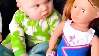 Kids react to doll