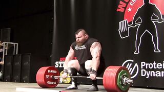 of Eddie Hall, The World Strongest Man Deadlifting 1102lb /500kg in 2016