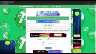 A site that gives you free USDT in exchange for watching