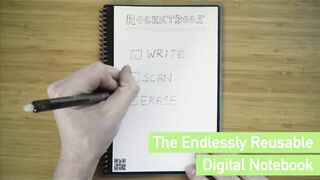 Rocketbook Core Smart Reusable Notebook, Letter Size, 8.5” x 11”, Dot Grid Smart