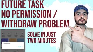 How to solve future task no permission withdra problem