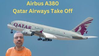Airbus A380 Qatar Airways Take Off