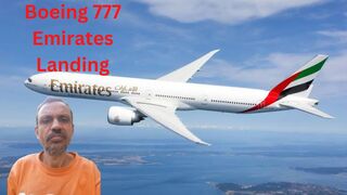 Boeing 777 Emirates Landing