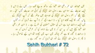 Sahih Bukhari # 72