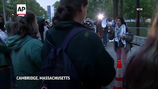 Police clear protest encampment at MIT.