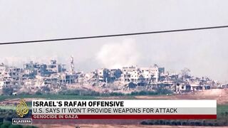 Israel’s Rafah offensive_ US will not provide weapons for attack.