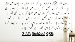 Sahih Bukhari # 73