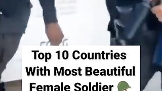 Top 10 Countries With Most Beautiful Female Soldier ✨????#top10ner #top10 #shorts