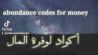Abundance codes for money manifestation