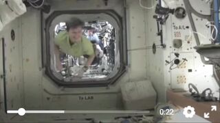 Having fun in space shuttle