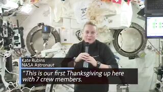 Thanksgiving in space shuttle