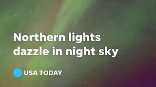 Northern lights sparkle in the night sky above much of the country thanks to solar storm #Shorts