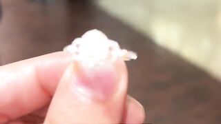 Ladies Real White Gold & Natural Diamond Rings