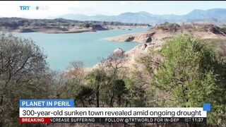 300-year-old sunken town revealed amid ongoing drought in Philippines