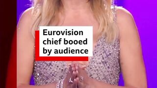 Eurovision’s executive supervisor Martin Österdahl was booed by the audience as he confirmed that tonight’s voting had been verified.