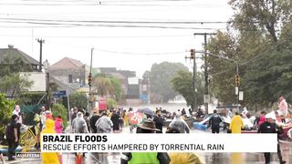 Brazil floods: Rescue efforts hampered by torrential rain