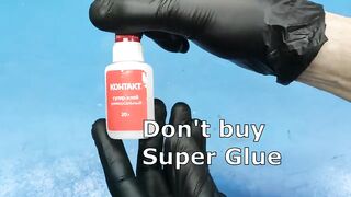 Don't buy super glue, make it yourself in 2 minutes from vinegar