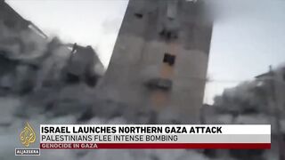 Israeli attacks on northern Gaza_ Air strikes pound Jabalia refugee camp.
