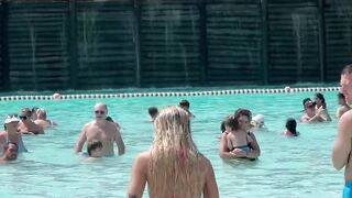 Water Park Lazy River And Swimming Pool  Day waterpark beach.