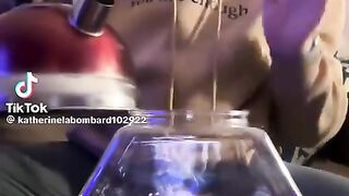 At first, I thought that container was made of glass and was going to explode. Then it started to shrink and I'm not sure which way it could be worse.