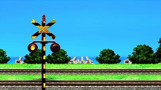 Travessias ferroviárias anime | Travessias ferroviárias para cavar veios de água subterrâneos 4K |