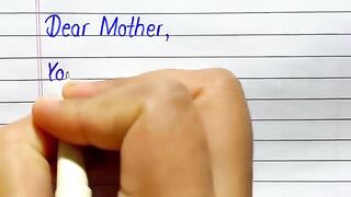 Mother's day card writing