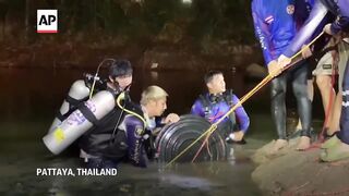 Thai police begin manhunt after body of South Korean national found in barrel encased in cement.