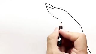 A simple drawing of a girl creative way????
