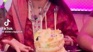Wife birthday cake at hotel