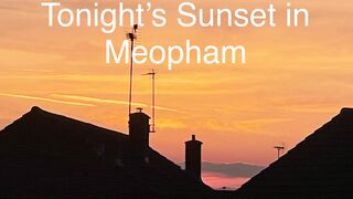 Tonight’s Sunset in Meopham - Sun 12/May/24