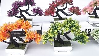Planta Em Vaso De Bonsai De Árvore De Plástico Artificial, Vaso De Flores Falso Arranjo De Jardim, Enfeites De Sala, Decoração De Mesa De Casa