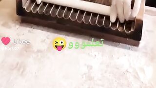 Making cake