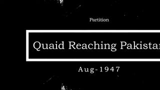 A Rare Footage Quaid e Azam Arriving Karachi 1947 | Colored Clip| HD |