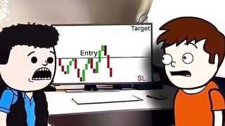 Trader when price is near stop loss.