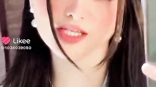 Pretty girl message to boy